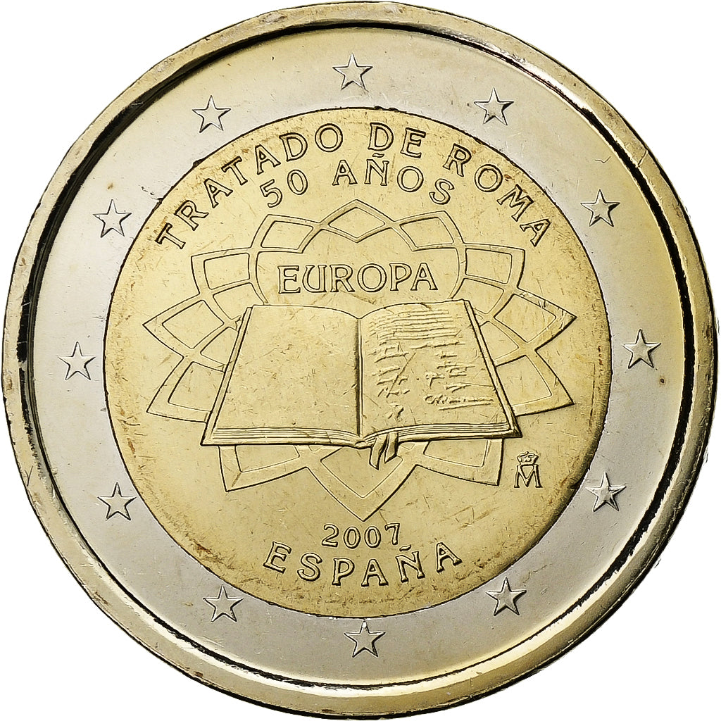 Hiszpan,
2 euro,
Traité de Rome