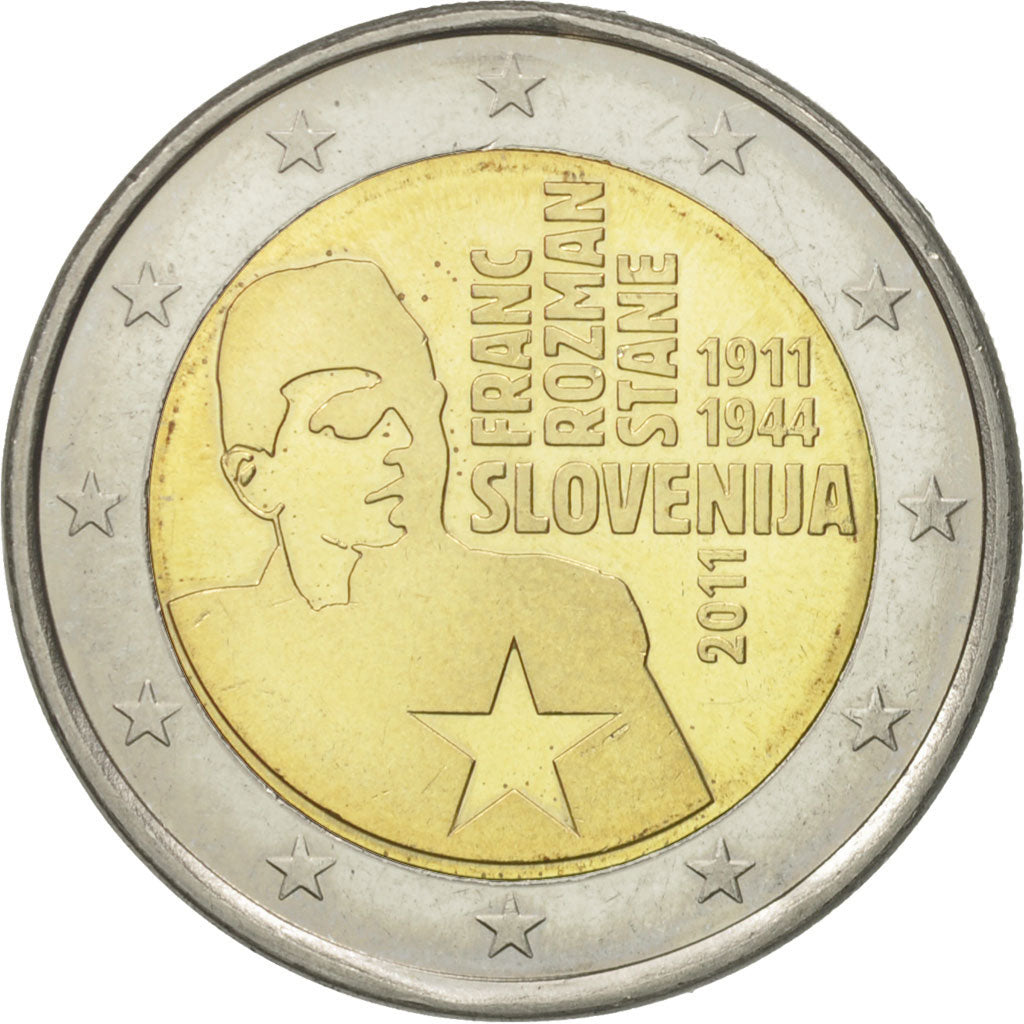 Słowenia,
2 euro,
Franka Razmana