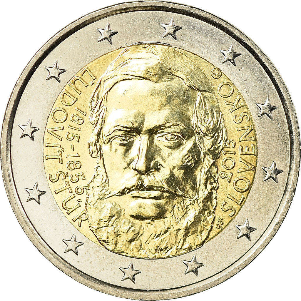 Słowak,
2 euro,
Ludovit Stur
