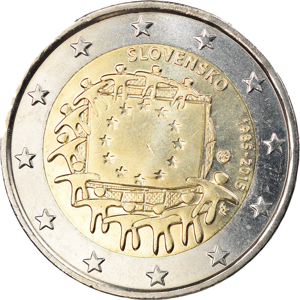 Słowak,
2 euro,
Europäischer Vorhang