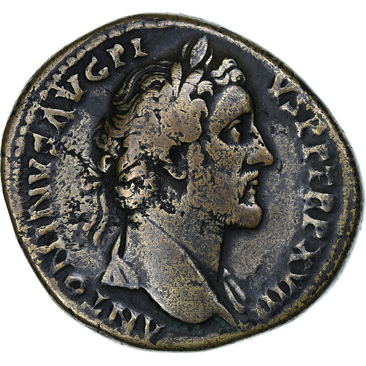 Antonin Pius, 
  
  Sestercjusz, 
  
  154-155