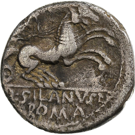 Junia, 
  
  Denar, 
  
  91 p.n.e