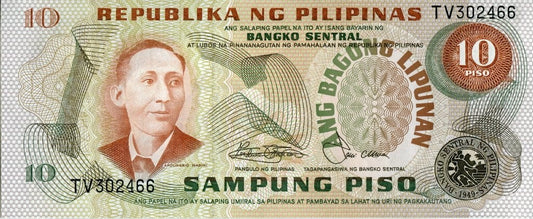 Filipiny 10 piso kościół Barasoain  1978 P-161b