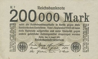 Niemcy Republika Weimarska 200 tys. m 1923 P-100