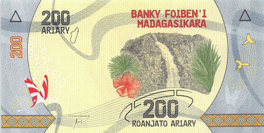 Madagaskar 200 ariary Baobab 2017 P-98a