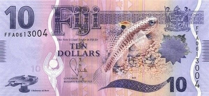 Fidżi 10 $ Ryba 2012 P-116