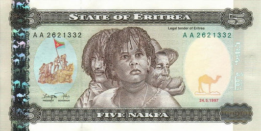 Erytrea 5 nakfa 1997 P-2