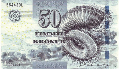 Wyspy Owcze 50 kroner Muszla 2011 P-29