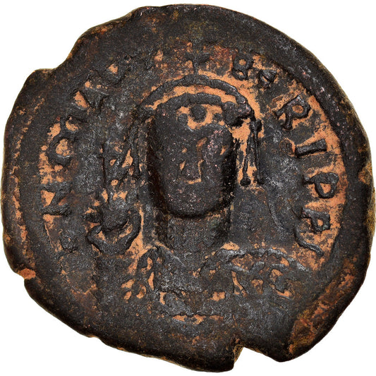 Moneta, 
  
  Maurycy Tyberiusz, 
  
  Follis