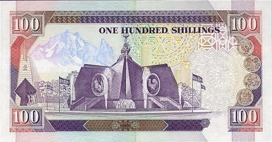 Kenia 100 szylingów Pomnik 1992 P-27d