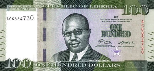 Liberia 100 dolarów Macierzyństwo 2017 P-35b