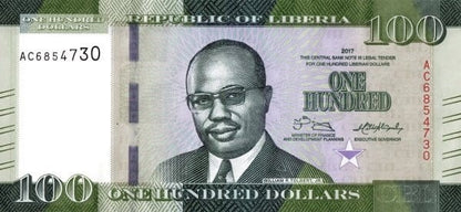 Liberia 100 dolarów Macierzyństwo 2017 P-35b