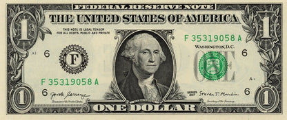 USA 1 $ George  Washington 2017 P-544aF